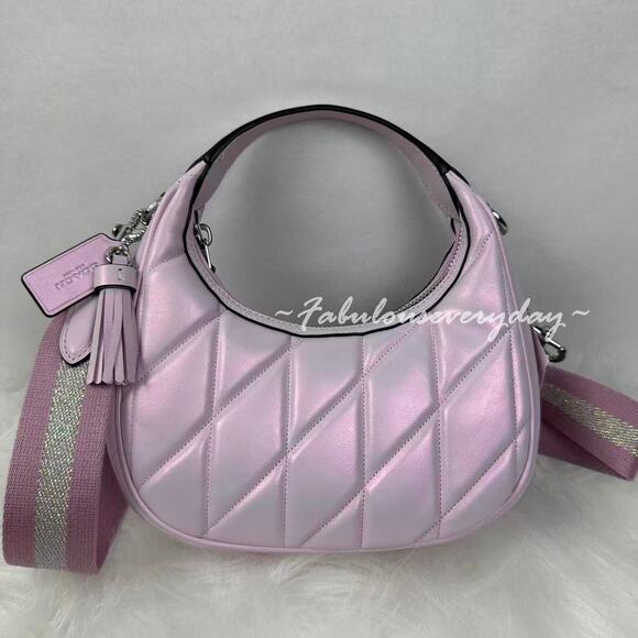 Coach Carmen Mini Crossbody Bag In /Silver/Pink CBI46 NWT - Picture 3 of 8